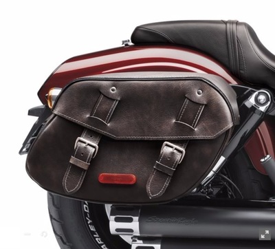 Distressed Leather Saddlebags